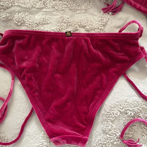 La Vie En Rose Aqua | Velour Velvet Bikini - Picture 7 of 8